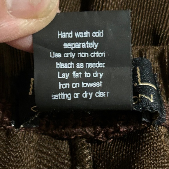 Womens 3 Piece Skirt pants Top Set Floral Comfort Stretch NYPL Brown L - Picture 12 of 16